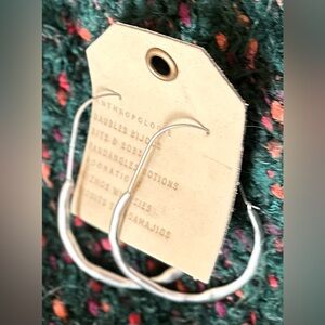 ‼️RARE‼️🎸ANTHROPOLOGIE🎸🔥NWT🔥Silver Hoops